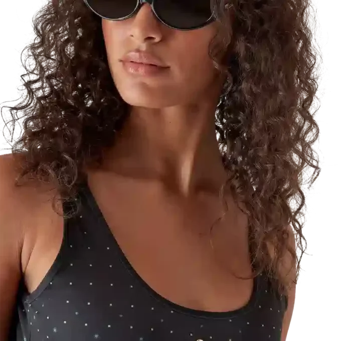 Costume da bagno nero sfumato con monogramma Costume da bagno nero sfumato con monogramma