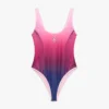 Costume da bagno sfumato color melanzana