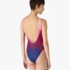 Costume da bagno sfumato color melanzana