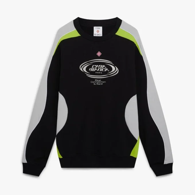 Felpa a maniche lunghe con blocchi di colore