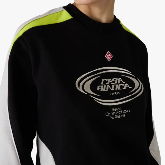 Felpa a maniche lunghe con blocchi di colore