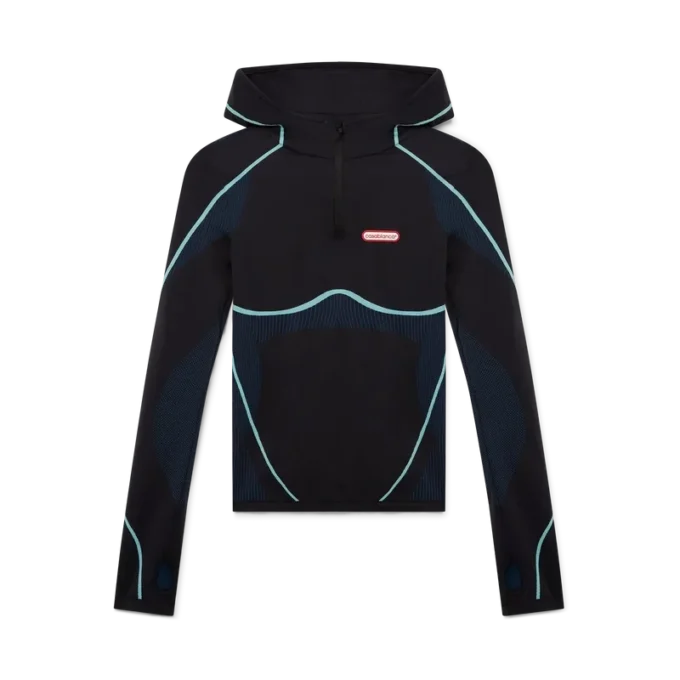 Felpa con cappuccio a maniche lunghe senza cuciture Felpa con cappuccio a maniche lunghe senza cuciture