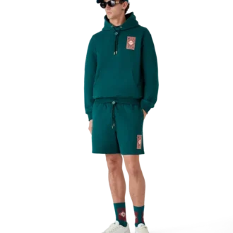 Felpa con cappuccio e logo gotico