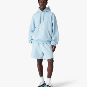 Felpa con cappuccio e monogramma applicato