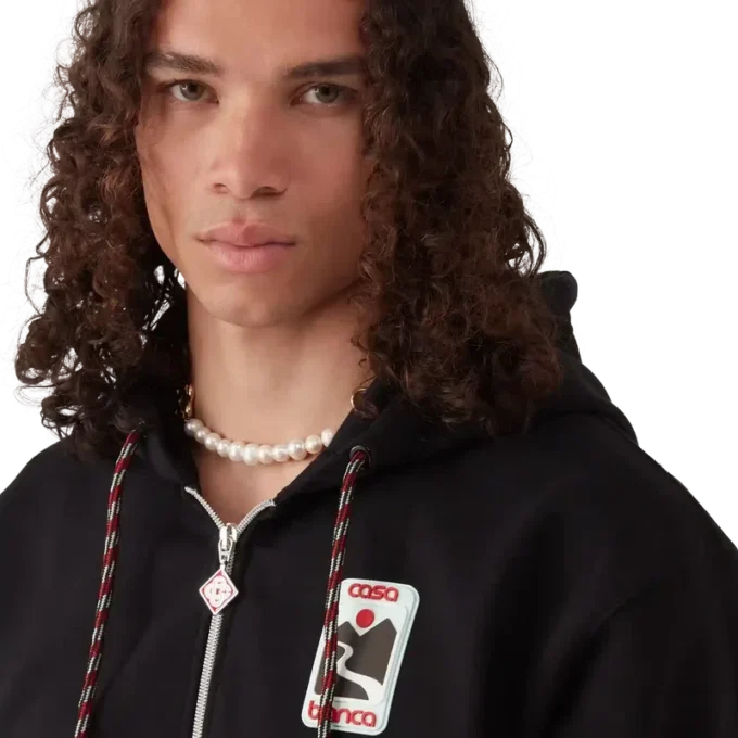 Felpa con cappuccio e zip Sunset Valley