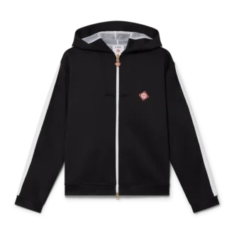 Felpa con cappuccio in tessuto scuba