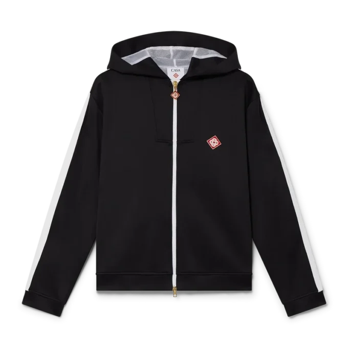 Felpa con cappuccio in tessuto scuba