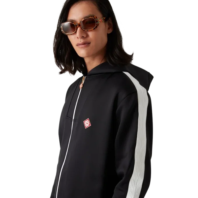 Felpa con cappuccio in tessuto scuba