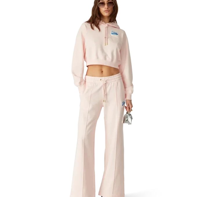 Felpa corta con cappuccio Greek Temple