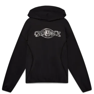 Felpa oversize con cappuccio e pannelli