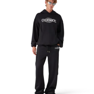 Felpa oversize con cappuccio e pannelli