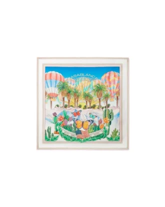 Foulard piccolo in seta psichedelico