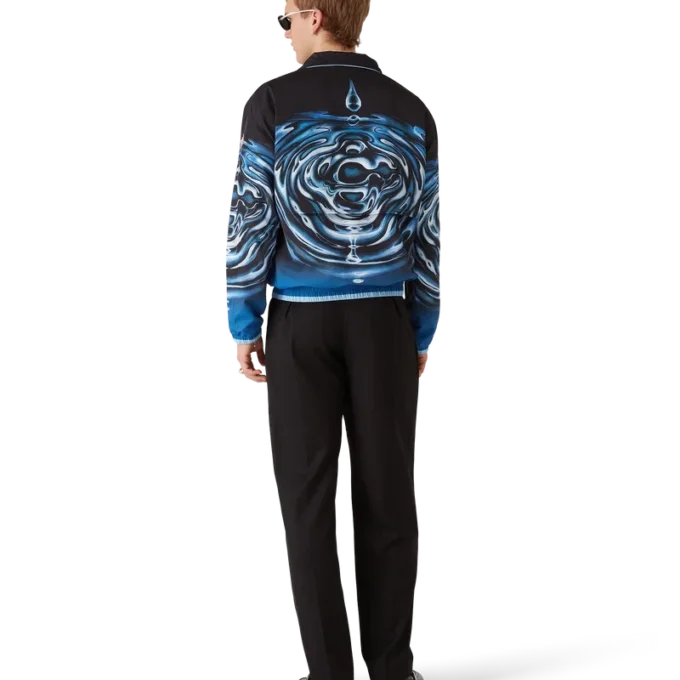 Giacca a vento con logo Warped Ripple