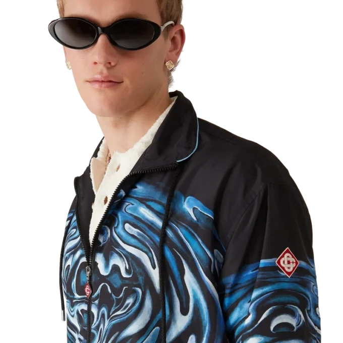 Giacca a vento con logo Warped Ripple