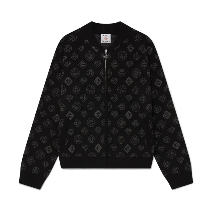 Giacca bomber in jacquard Monogram