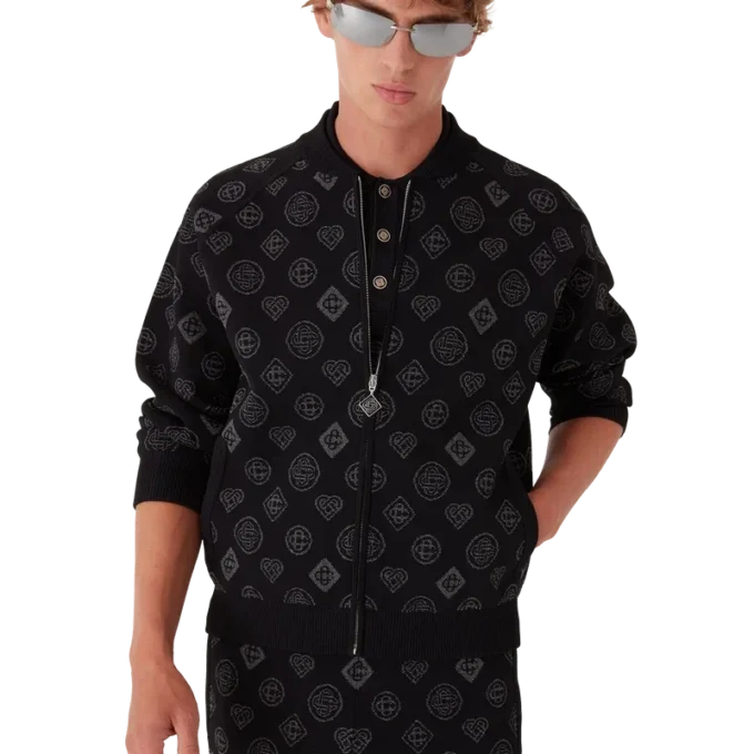Giacca bomber in jacquard Monogram
