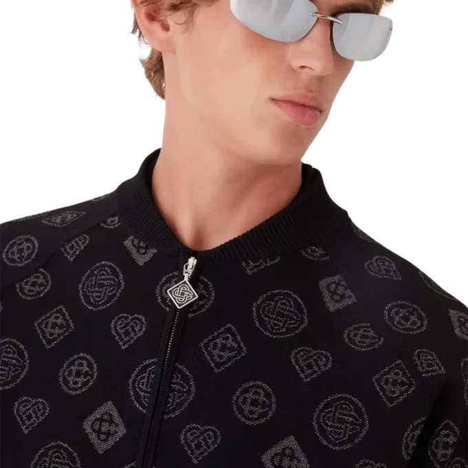 Giacca bomber in jacquard Monogram