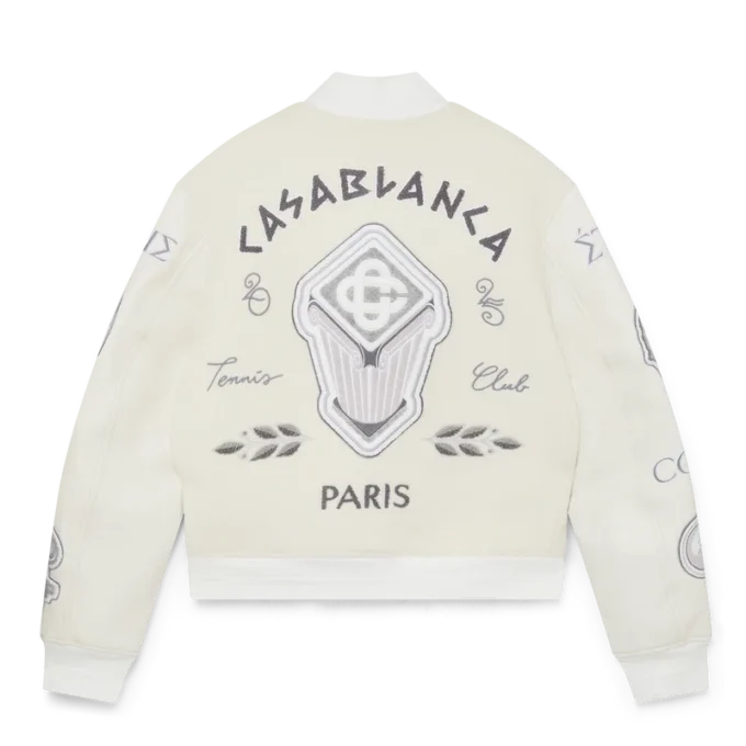 Giacca bomber patchwork in ciniglia