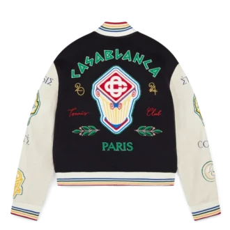 Giacca bomber patchwork in ciniglia