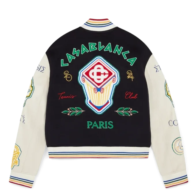 Giacca bomber patchwork in ciniglia