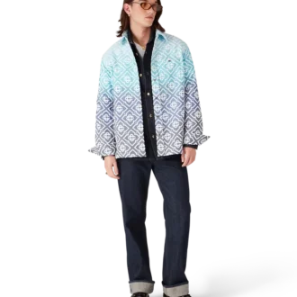 Giacca-camicia in jacquard Monogram Gradient