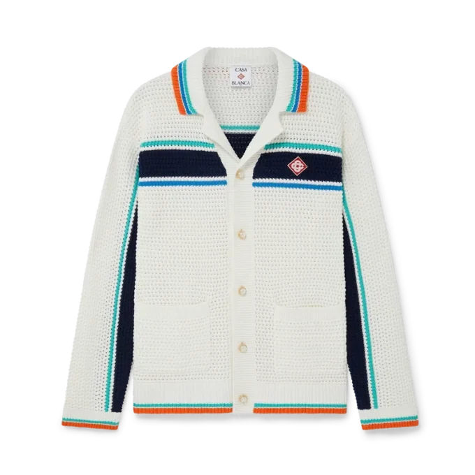 Giacca-camicia Tennis all’uncinetto