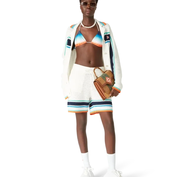 Giacca-camicia Tennis all’uncinetto