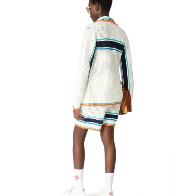 Giacca-camicia Tennis all’uncinetto