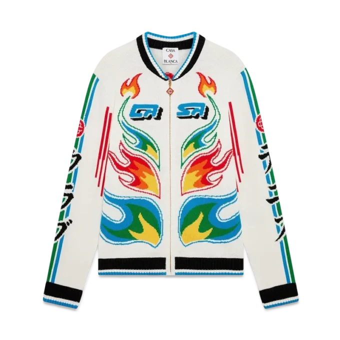 Giacca Casa Club in maglia di cotone Flame Laurel