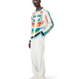 Giacca Casa Club in maglia di cotone Flame Laurel