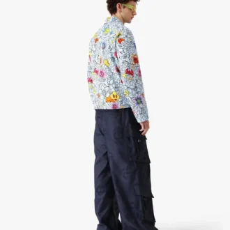 Giacca con zip Collage D’icones Graphiques