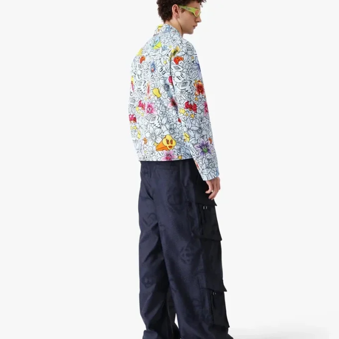 Giacca con zip Collage D’icones Graphiques