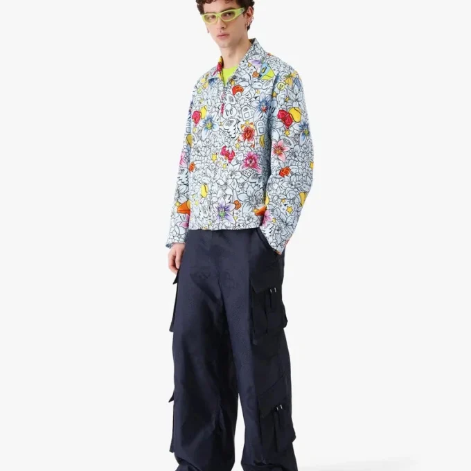 Giacca con zip Collage D’icones Graphiques