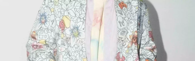 Giacca con zip Collage D’icones Graphiques