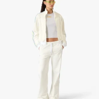 Giacca con zip da training White Laurel