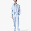 Giacca con zip in jacquard azzurro Giacca con zip in jacquard azzurro