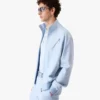 Giacca con zip in jacquard azzurro Giacca con zip in jacquard azzurro