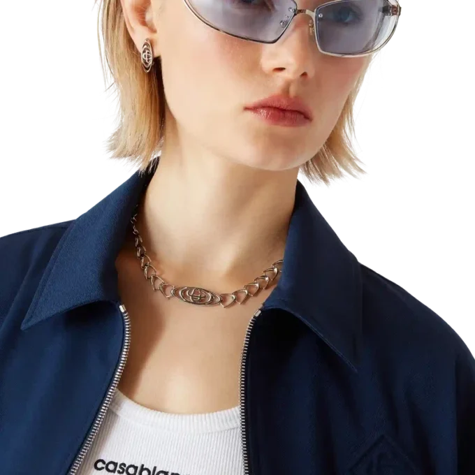 Giacca da completo in lana blu navy