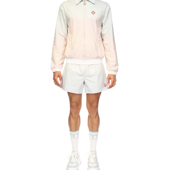 Giacca da training con dettagli laser sfumati