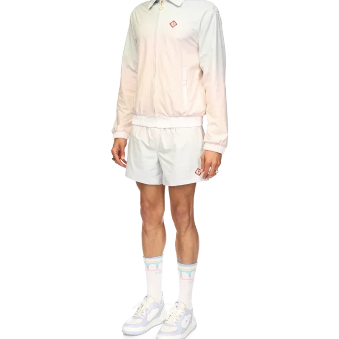 Giacca da training con dettagli laser sfumati