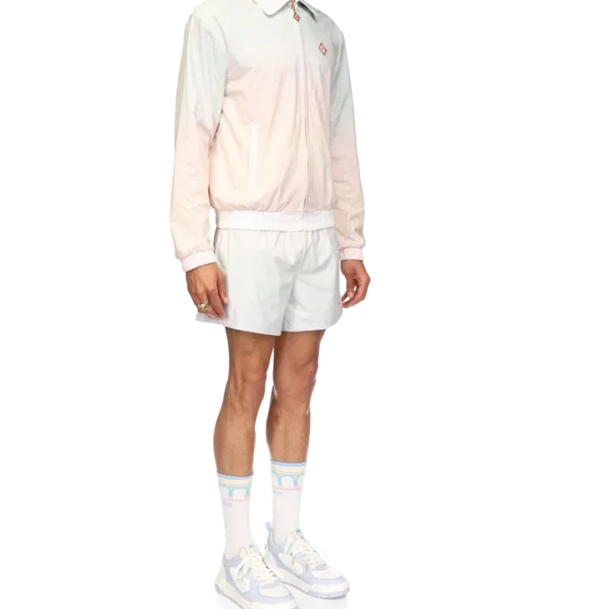 Giacca da training con dettagli laser sfumati