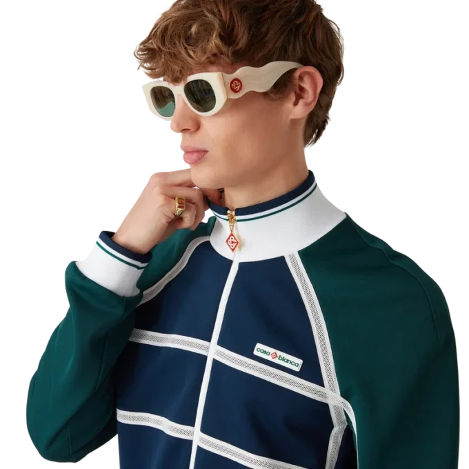 Giacca da training con nastro in rete