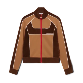 Giacca da tuta con inserti in ciniglia