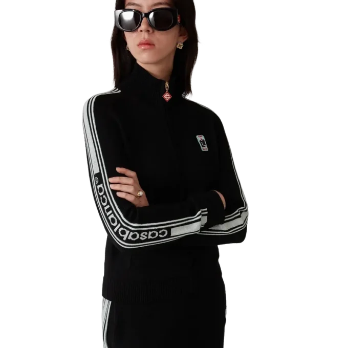 Giacca da tuta in maglia merino