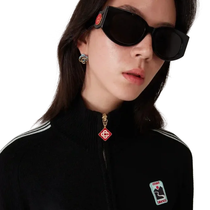 Giacca da tuta in maglia merino