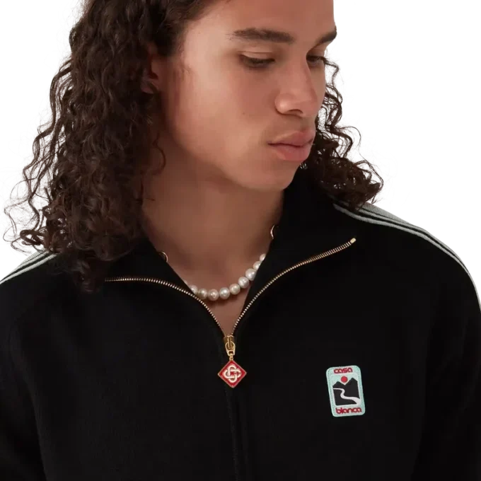 Giacca da tuta in maglia merino