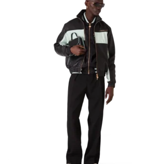 Giacca da tuta in pelle