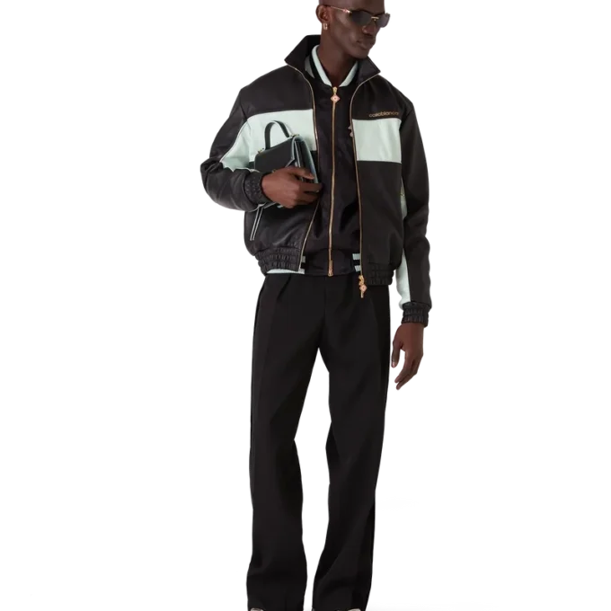 Giacca da tuta in pelle