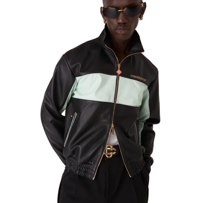 Giacca da tuta in pelle