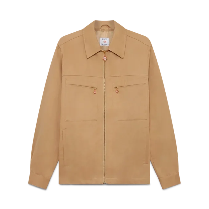 Giacca in cotone con zip Giacca in cotone con zip